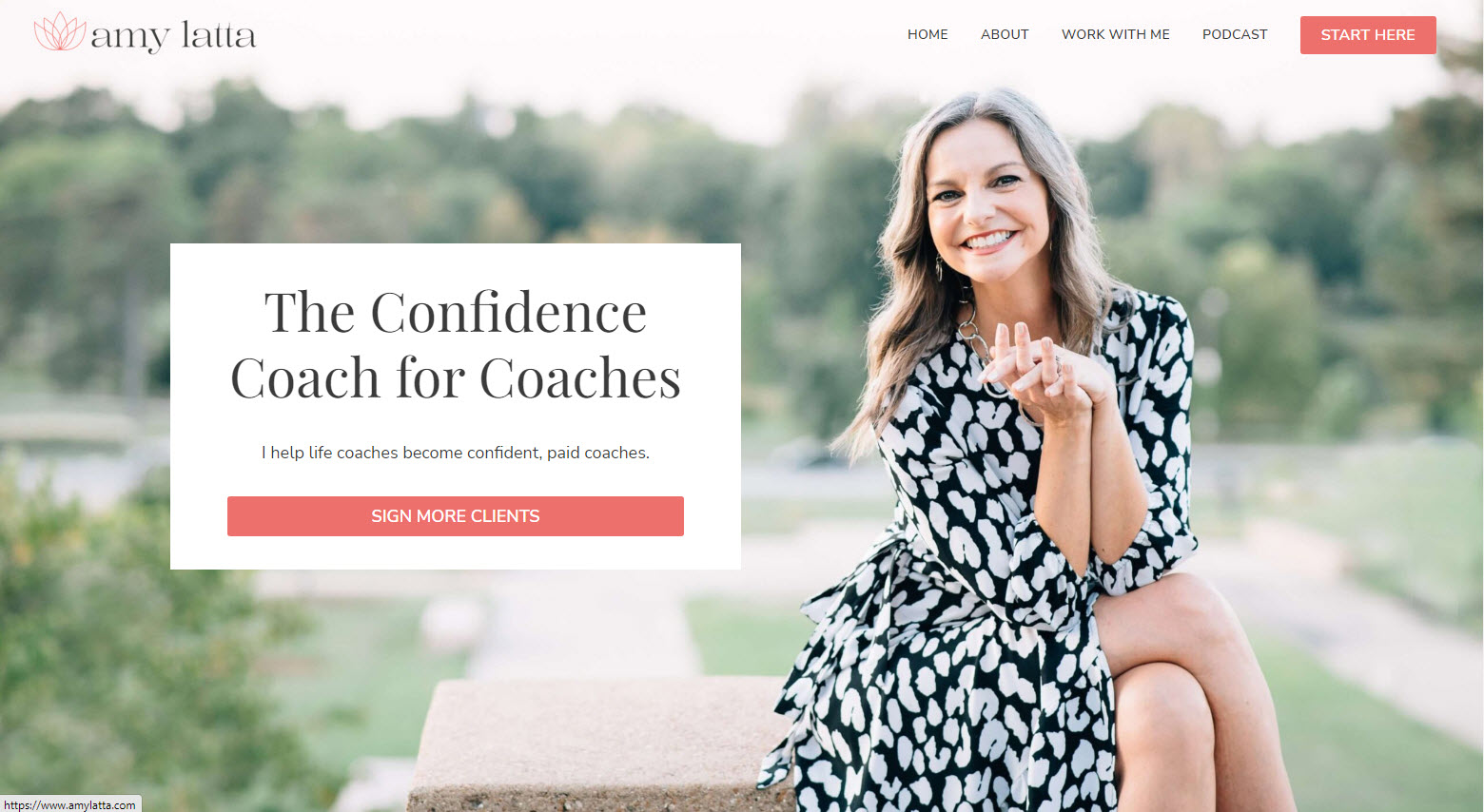 coaching website design examples